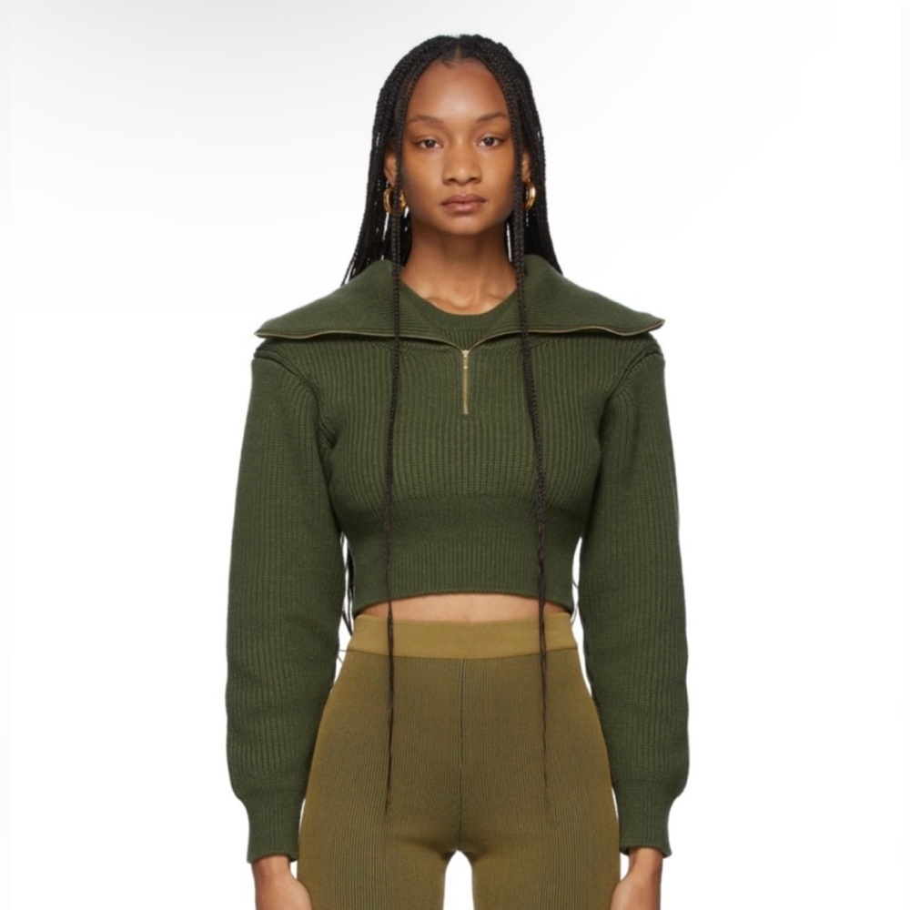Jacquemus La Maille Risoul Sweater NWOT Green Sz 36 (US 4)